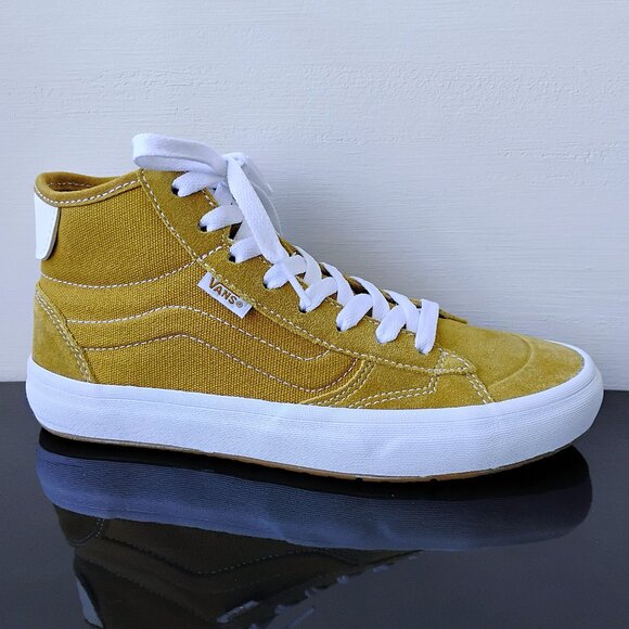 Vans Women's The Lizzie Suede / Canvas Sneaker in Stunning Gold  Color - Picture 1 of 14